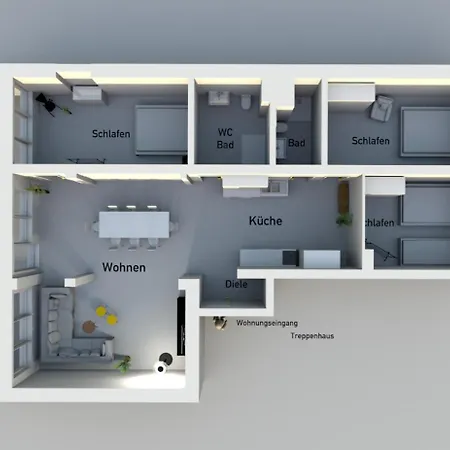 Apartamento Schicker Wohntraum 9 Pers City, Lift, Parken *